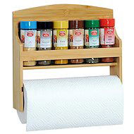 Kesper Shelf with Spice Jars and Paper Roll - Spice Container Set