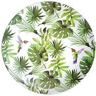 Kesper Plate with Tropical Leaf Decor, Plastic, Diameter  of 25cm - Plate