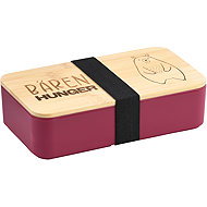 Kesper Lunch box pink, bamboo, plastic 18,5 × 10,5 × 5cm - Lunch Box