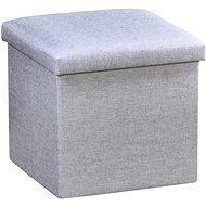 KESPER Stool, 38 × 38 × 38 cm, light grey - Ottoman