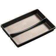 KESPER 2 compartments, 32,5 × 23 × 4,5 cm, plastic, grey - Cutlery Tray