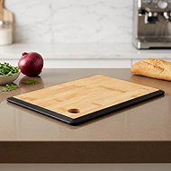 KESPER with black edge, 35 × 26 × 1,5 cm, bamboo - Cutting Board