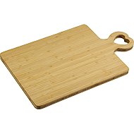 KESPER Chopping Board with Handle, heart-shaped hole, bamboo, 460 × 280mm - Cutting Board