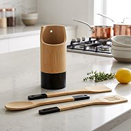 KESPER Bamboo set, diameter 9 cm, 4 pcs, light brown/black - Kitchen Utensil Set