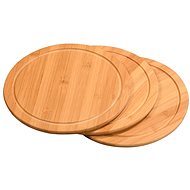 Kesper Serving boards 3 pcs, diameter 25 cm, bamboo - Serving Board