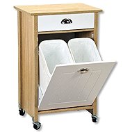 Kesper Kitchen shelf on wheels oak sonoma 50 × 37 × 79 cm - Food Serving Trolley