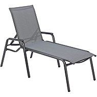KETTLER Aluminium deckchair CIRRUS, anthracite/grey - Garden Lounger
