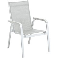 Kettler Basic Plus Aluminum chair white/light grey - Garden Armchair