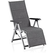 Kettler Basic Plus Padded Aluminium Relaxation Chair silver/anthracite - Garden Armchair