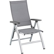 Kettler Cirrus Aluminium reclining chair silver/grey - Garden Armchair
