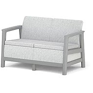 Keter Scandi Linea 2 Seaters Sofa, Ash grey/Storm Grey - Garden Bench