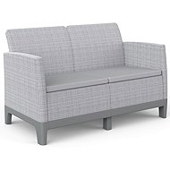 Keter Scandi Forma 2 Seaters Sofa, Ash grey/Storm Grey - Garden Bench