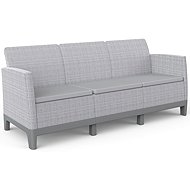 Keter Scandi Forma 3 Seaters Sofa, Ash grey/Storm Grey - Garden Bench