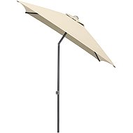 KETTLER Easy push parasol 200 × 200 cm, matt anthracite/beige, waterproof - Sun Umbrella