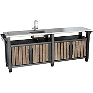 Keter Unity Chef Barbecue table 415 l, ashwood - Garden Table