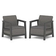 Keter SCANDI LINEA DUO SET - mountain grey / graphite - Garden Armchair