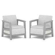Keter SCANDI LINEA DUO SET - ash grey / storm grey - Garden Armchair