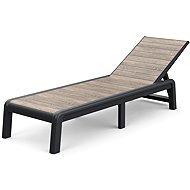 Keter DECO PORTO - ashwood / graphite - Garden Lounger