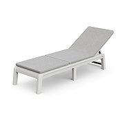Keter ATLAS (MALLORCA) with cushion - white / light grey - Garden Lounger
