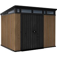 KETER Garden house PENT 9 × 7 m, brown - Garden Shed