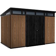KETER Garden house PENT 11 × 7 m, brown - Garden Shed