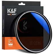 K&F Concept Classic Series HMC UV Filter + CPL filter - 55 mm + blue and white cloth - UV Filter