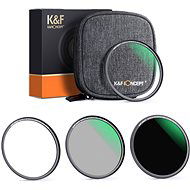 K&F Concept Magnetfilter Set 3 Stück (MCUV, CPL, ND1000) - 58 mm - Set