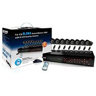 KGUARD 16-channel PROFI recorder DVR + 8x color outdoor camera - Camera System