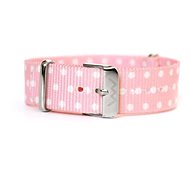 VUCH Nylon Strap, Silver/Rose P138 - Watch Strap