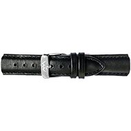 VUCH Leather Strap, Silver/Black P374 - Watch Strap