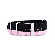 VUCH Nylon Strap, Silver/Pink P891 - Watch Strap