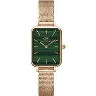 DANIEL WELLINGTON Quadro Pressed Mesh Rose gold/Green - Dámske hodinky