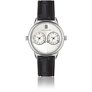 MARC MALONE Louis Croco Black Leather CBC-2200S - Watch