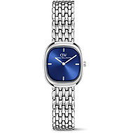 DANIEL WELLINGTON Corta Royal Blue Grain-Link Silver DW00100992 - Watch