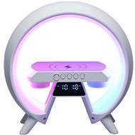KIK KX3384 Multifunctional Bluetooth RGB speaker with wireless charger, white - Table Lamp