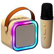 KIK KX3379 Karaoke Bluetooth speaker 6 W, wireless microphone, beige - Microphone