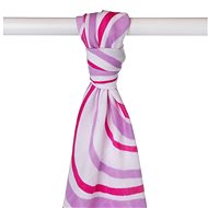 KIKKO XKKO BMB Bamboo towel 90 × 100, Hearts&Waves, Lilac Waves - Children's Bath Towel