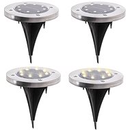 KIK KX4964 Garden solar lamp 8 LED 4 pcs cold white - Garden Lighting