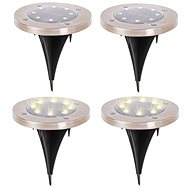 KIK KX4964 Garden solar lamp 8 LED 4 pcs warm white - Garden Lighting