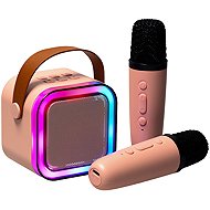 KIK KX3377 Karaoke Bluetooth speaker 6 W, 2 × wireless microphone, pink - Microphone