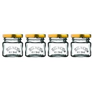 KILNER Zavařovací sklenice s víčkem 4 × 55 ml set hranaté - Canning Jar