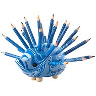 KOH-I-NOOR 9960M dřevěný ježek s pastelkami MAGIC, modrý, malý 24 barev - Coloured Pencils