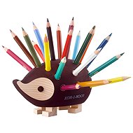 KOH-I-NOOR 9960S dřevěný ježek s pastelkami hnědý, malý 24 barev - Coloured Pencils
