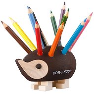 KOH-I-NOOR 9960S dřevěný ježek s pastelkami hnědý, mini 12 barev - Coloured Pencils