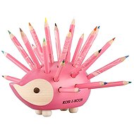 KOH-I-NOOR 9960M Holzigel mit Buntstiften rosa, klein 24 Farben - Buntstifte