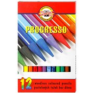 Koh-i-noor PROGRESSO 8756/12 - lacquered crayons - 12 pcs - Coloured Pencils