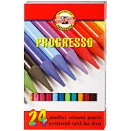 Koh-i-noor PROGRESSO 8758/24 - lacquered crayons - 24 pcs - Coloured Pencils