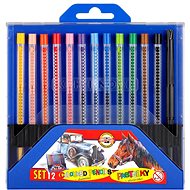 Koh-i-noor SCALA 4012/12 - set of mechanical crayons - 12 pcs - Coloured Pencils