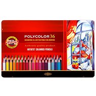 KOH-I-NOOR POLYCOLOR 3825/36 - art crayons in a tin case - 36 pcs - Coloured Pencils