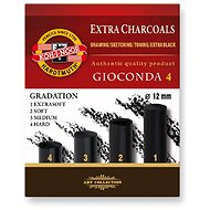 Koh-i-noor GIOCONDA 8694/4 - set of artificial black charcoal sticks - 4 pcs - Art Supplies